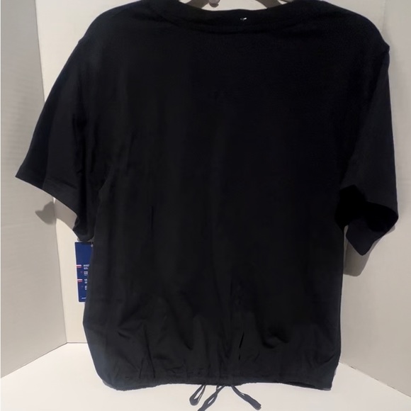 CHAMPION CAMPUS DRAWSTRING BLACK TEE  LARGE NWT - Picture 3 of 9